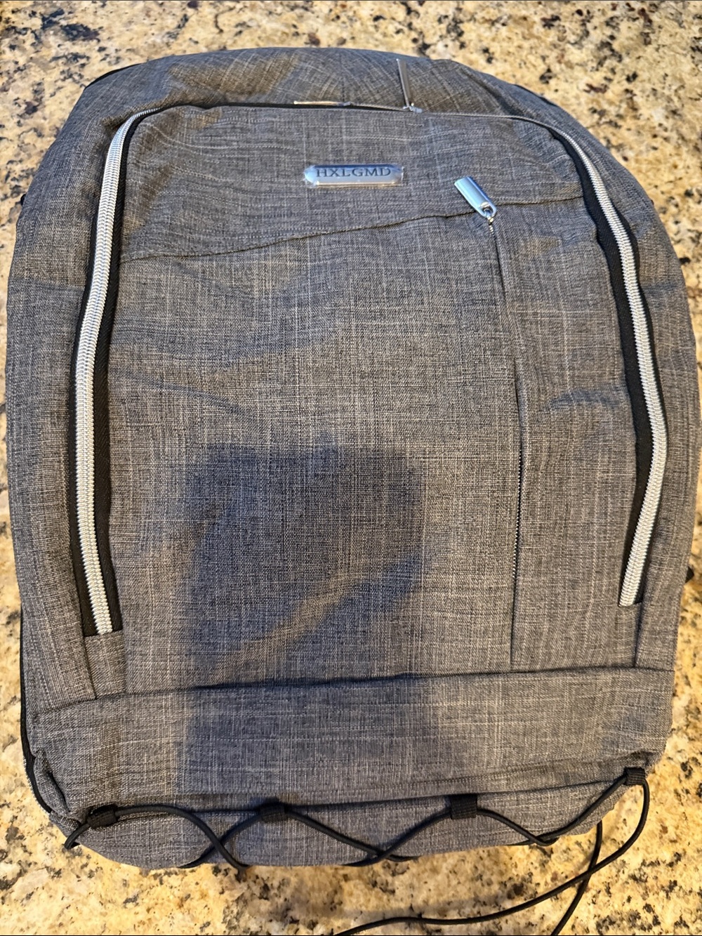 Gray Men’s Everyday Backpack - Compact Travel & Work Bag